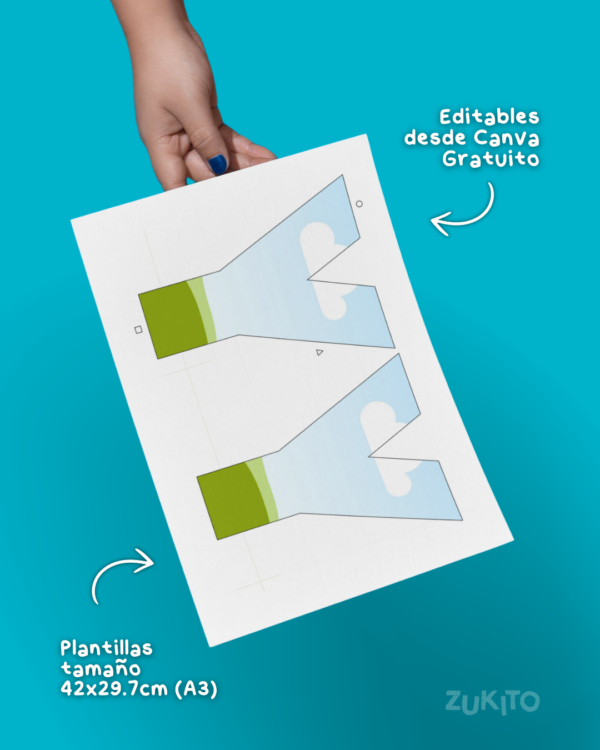 Letras 3D editables en Canva - 60 piezas - Image 3