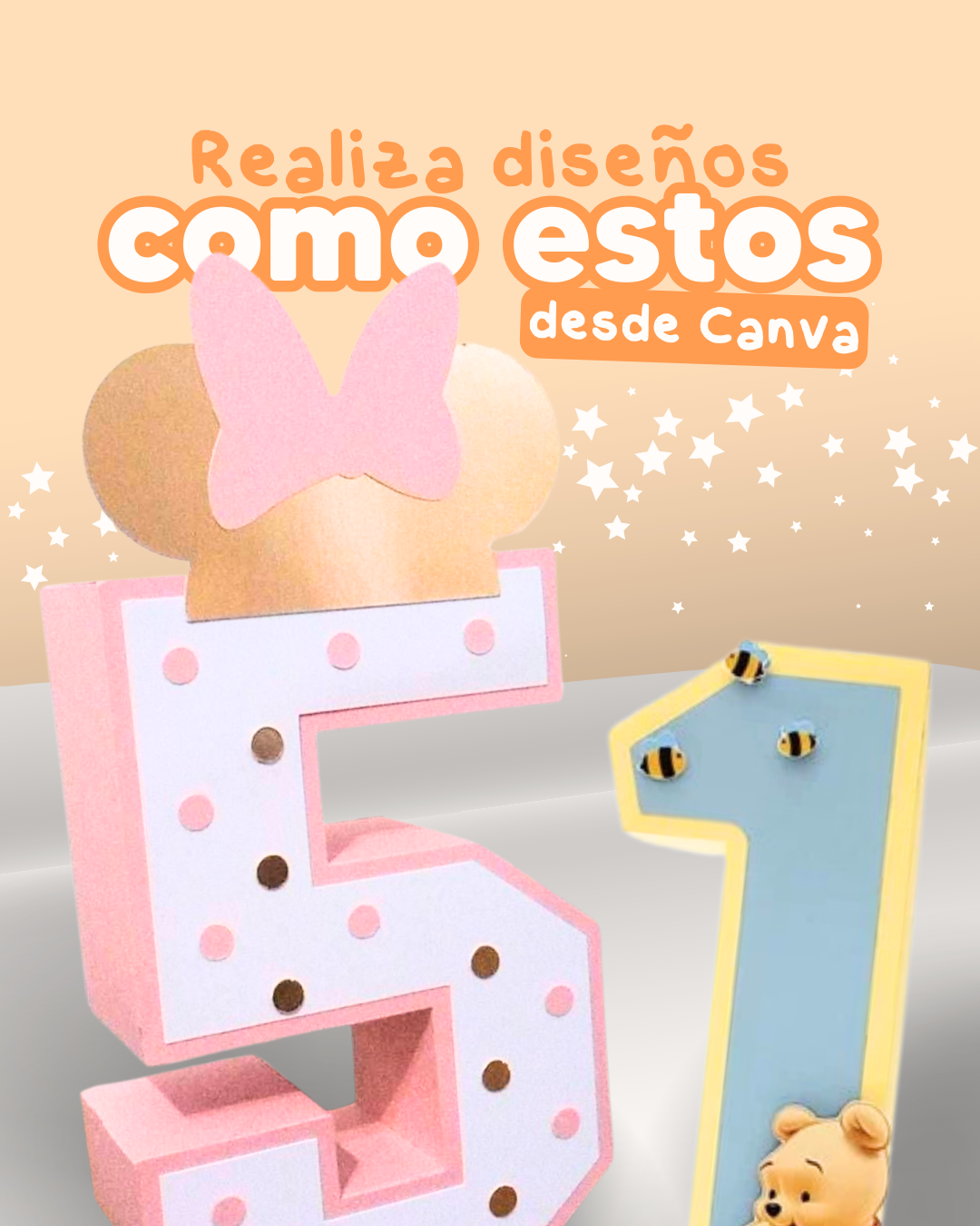 Números 3D editables en Canva - 10 piezas - Image 2